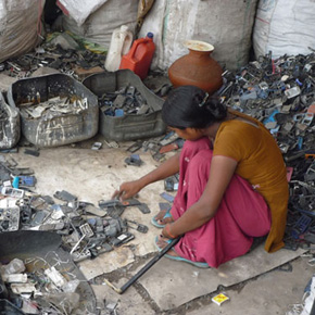 reciclando residuos electrónicos