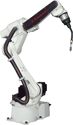 Robot soldadura por arco de Kawasaki Larraioz Elektronika